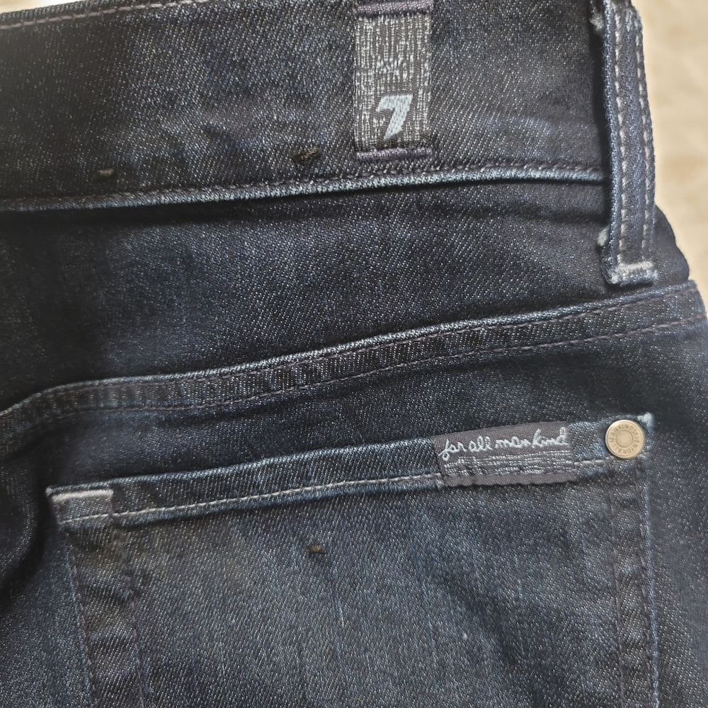 7 Seven For All Mankind Adrien Jeans Size 30 Men's Dark Wash - Picture 11 of 14